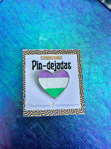 Genderqueer Flag Pin