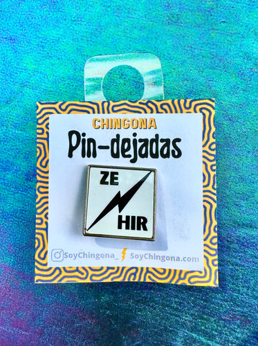 Ze/Hir Pronoun Pin