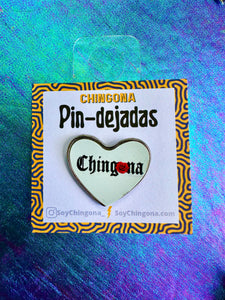 Chingona Red Rosa Pin