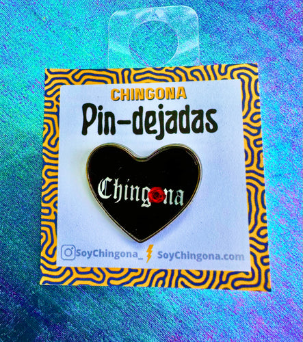 Chingona red Rosa Pin
