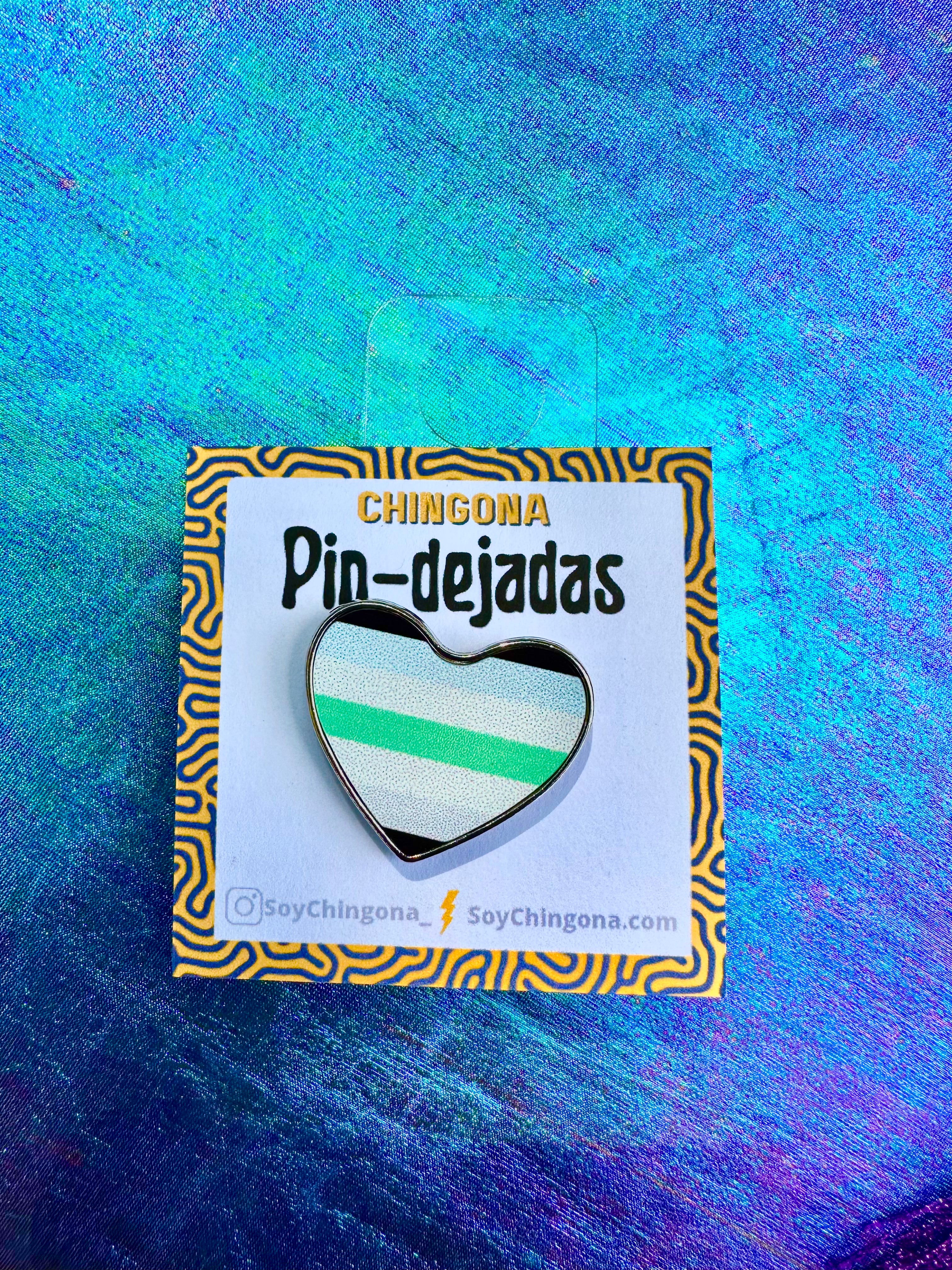 Agender Flag Pin