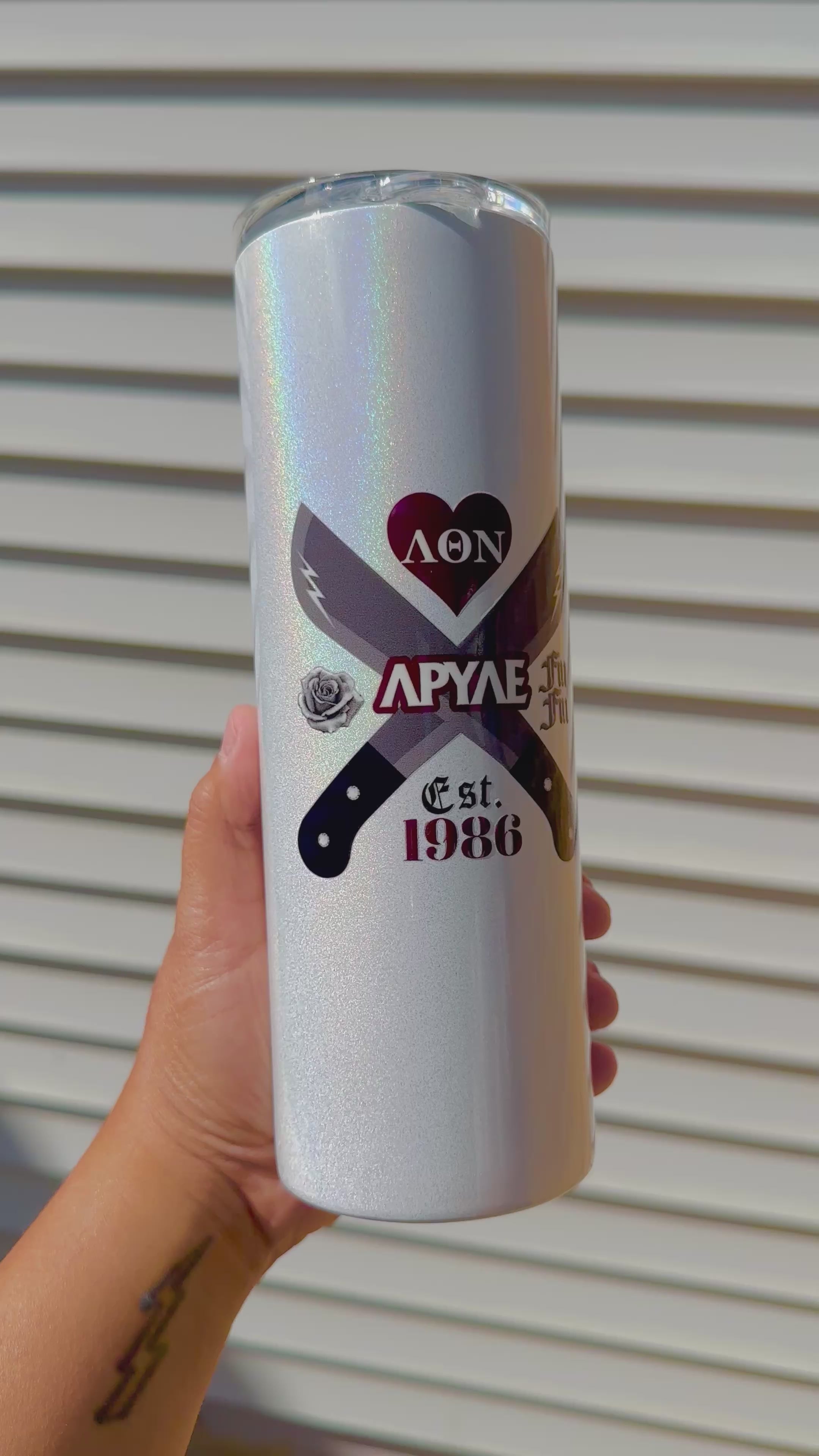 Lambda Holographic Tumbler