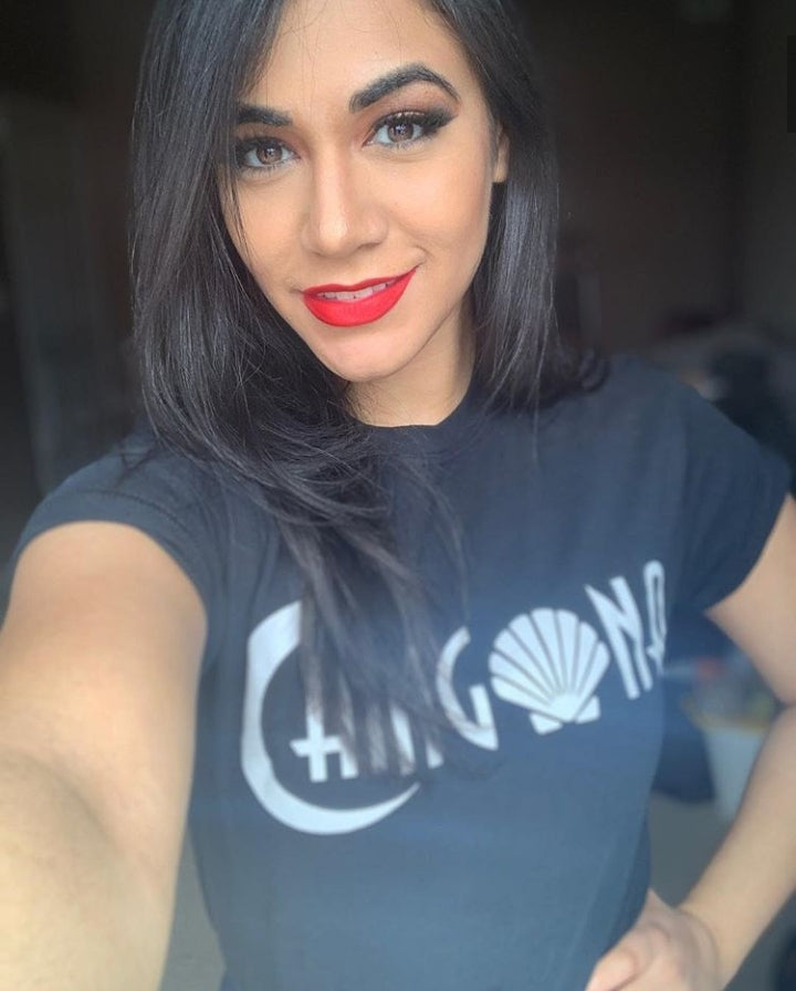 Chingona with Luna y Concha Shirt