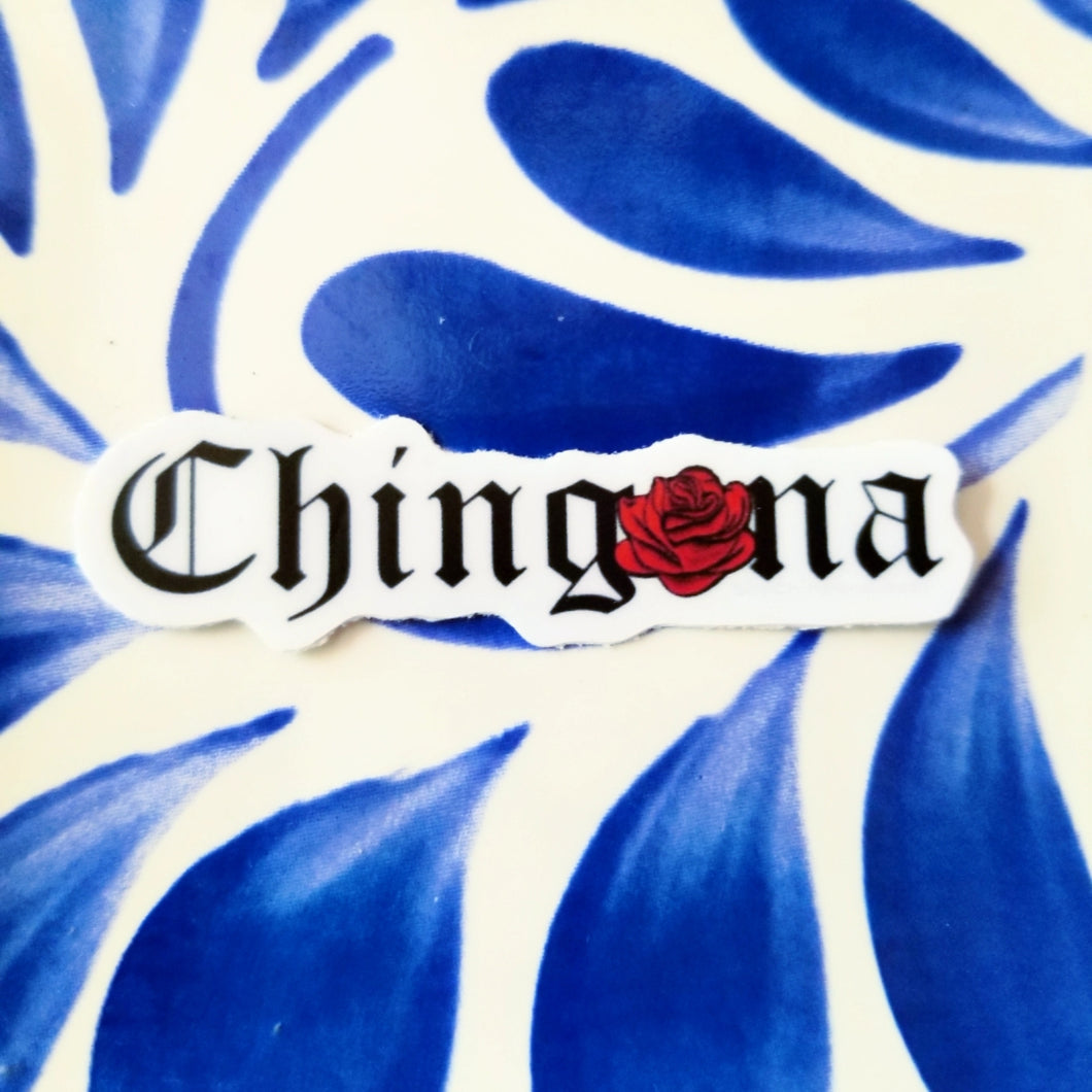 Mini Chingona Rosa sticker
