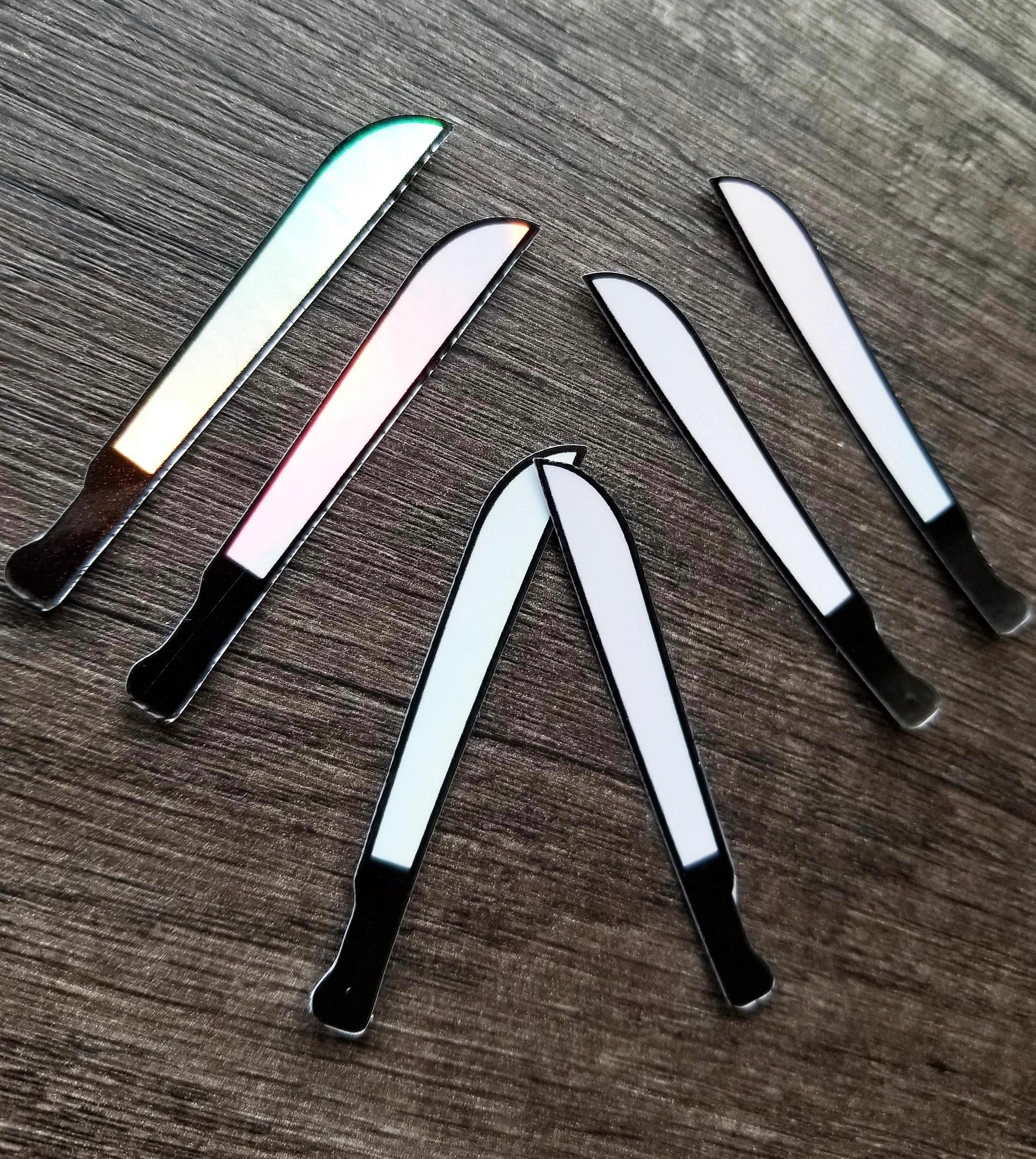 Holographic Pair of Machete Stickers
