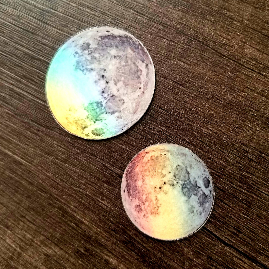 Holographic moon Sticker