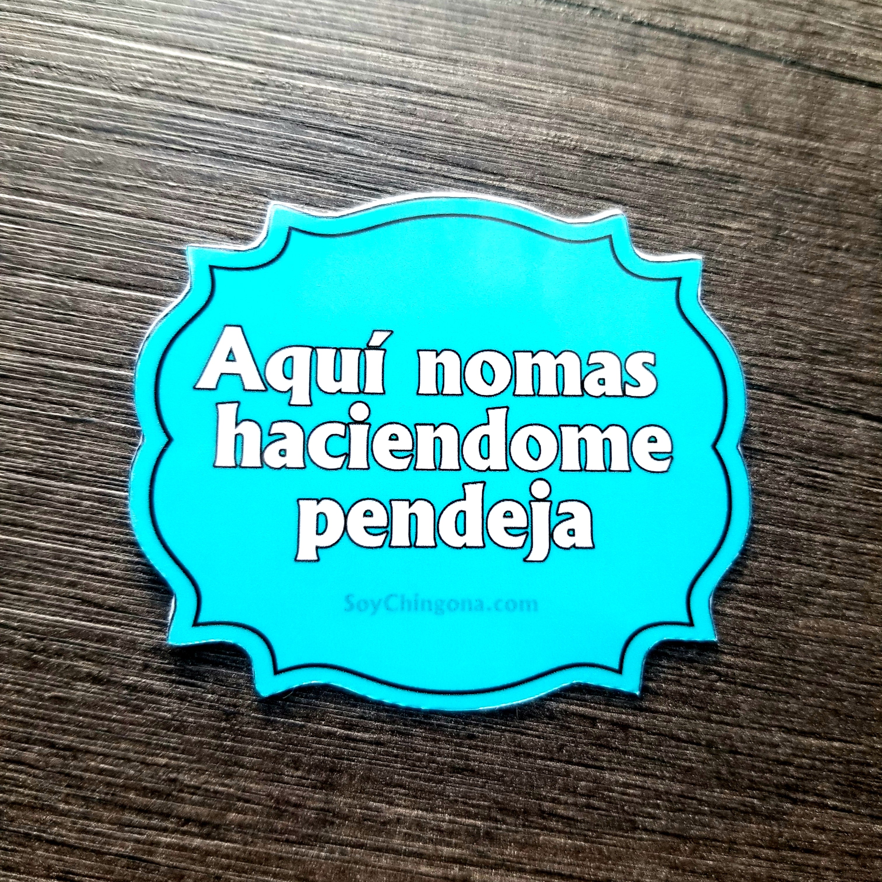 Aqui nomas haciendome pendeja sticker