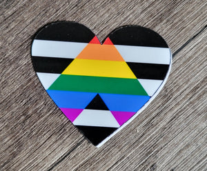 Ally Heart Flag Sticker