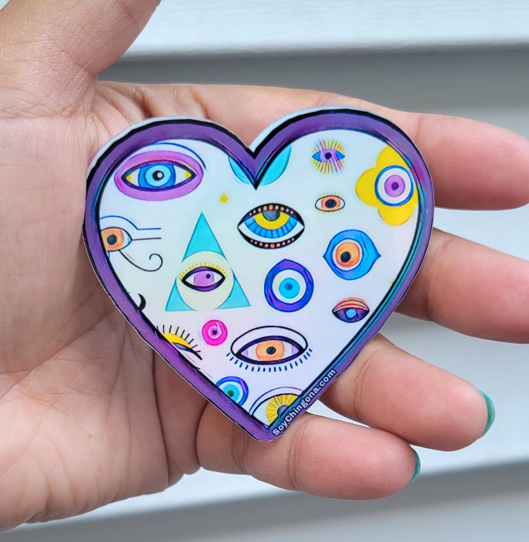 Ojos Heart Sticker