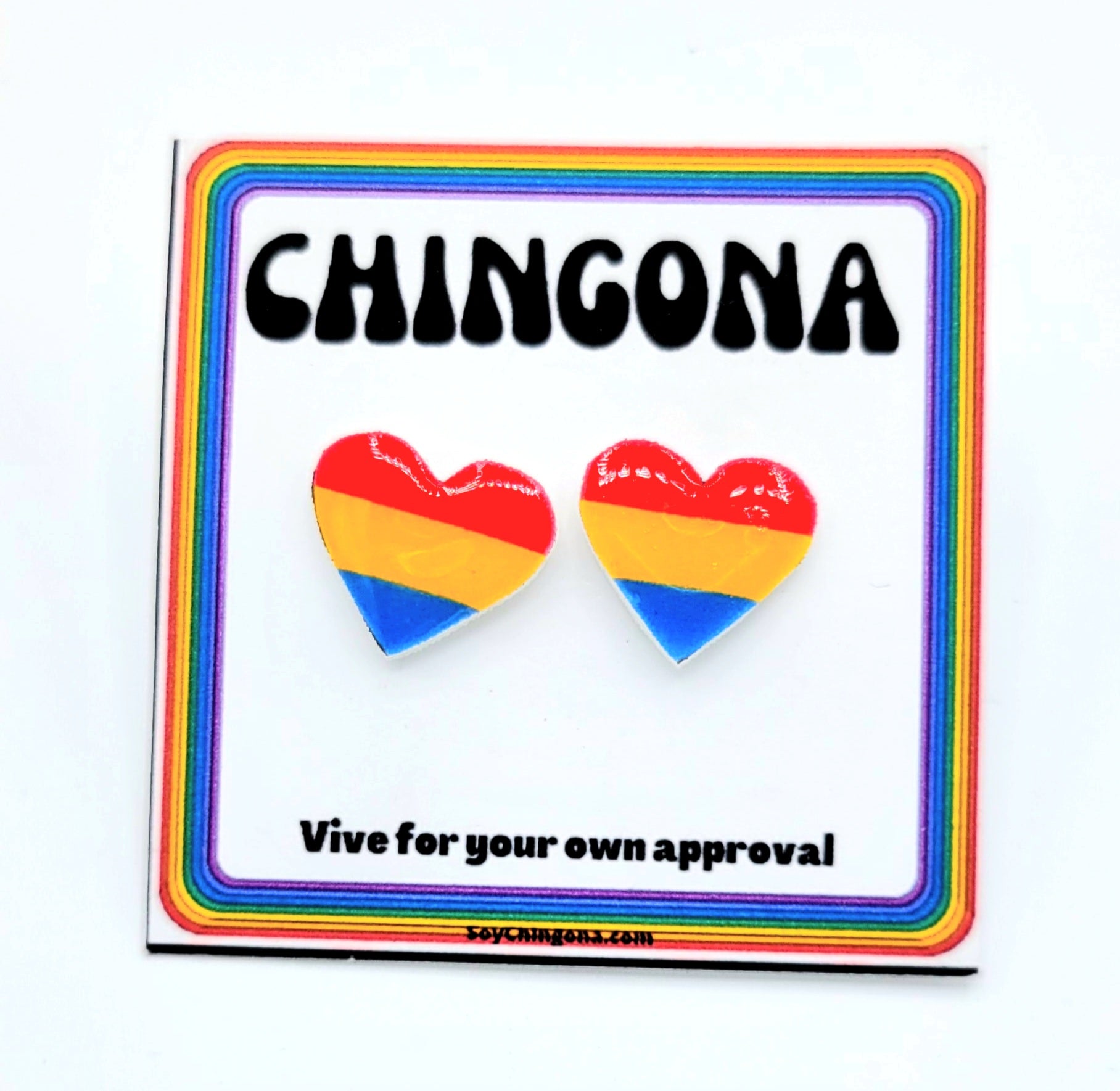 Pan Flag Earrings