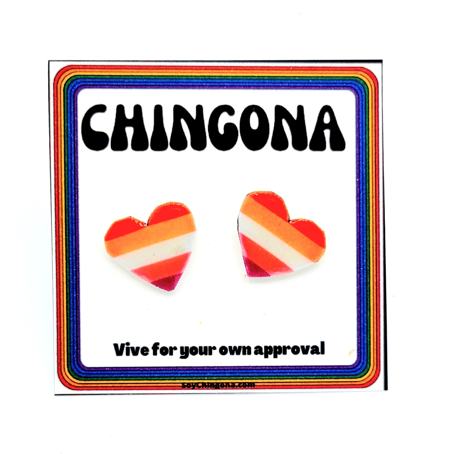 Lesbian Flag Earrings