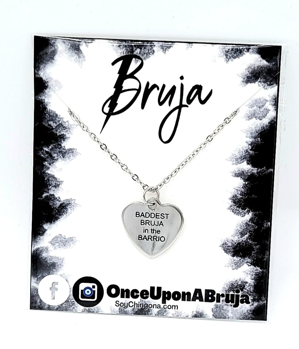 Baddest Bruja in the Barrio Necklace