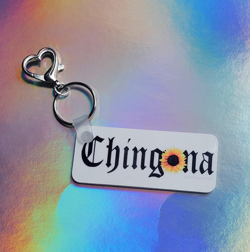 Chingona Sunflower Key Chain