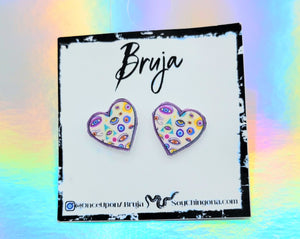 Ojo heart Earrings