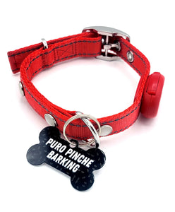 Puro Pinche Barking Tag with LED Collar