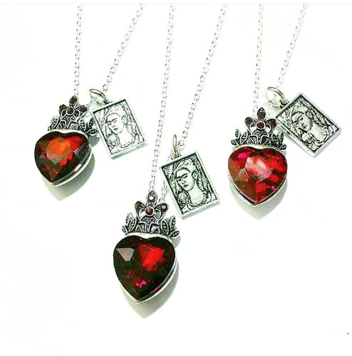 Frida Queen of Hearts Necklace