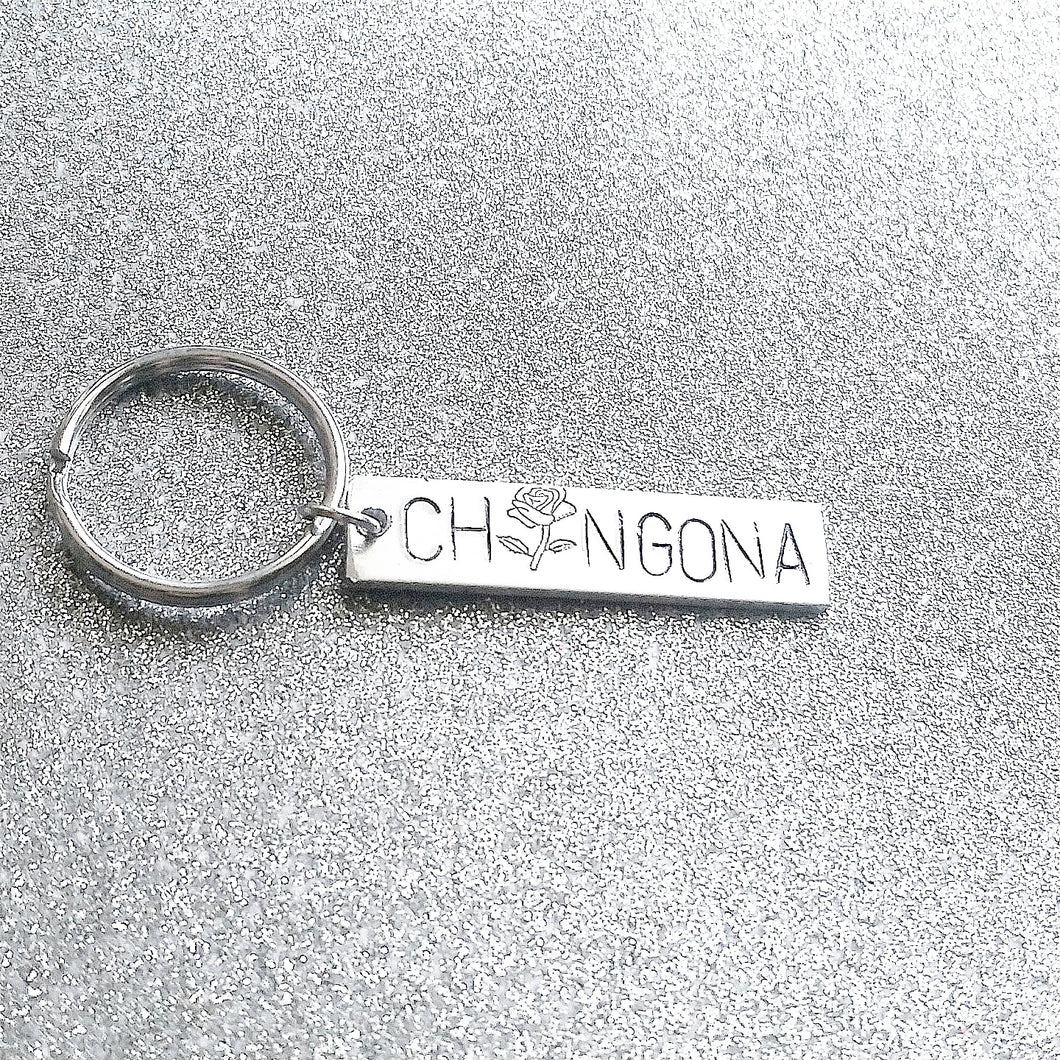 Chingona Rosa Key Chain