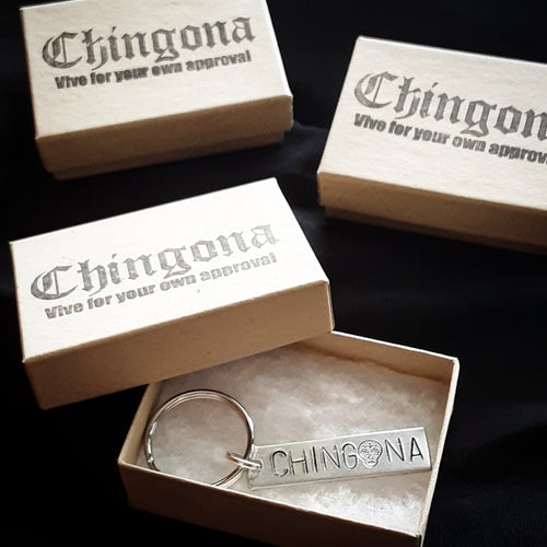 Chingona Skull Key Chain
