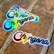 Load image into Gallery viewer, Chingona Lightning Holographic Sticker