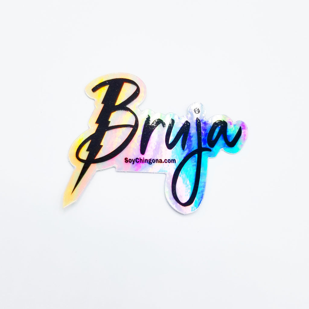 Bruja holographic sticker