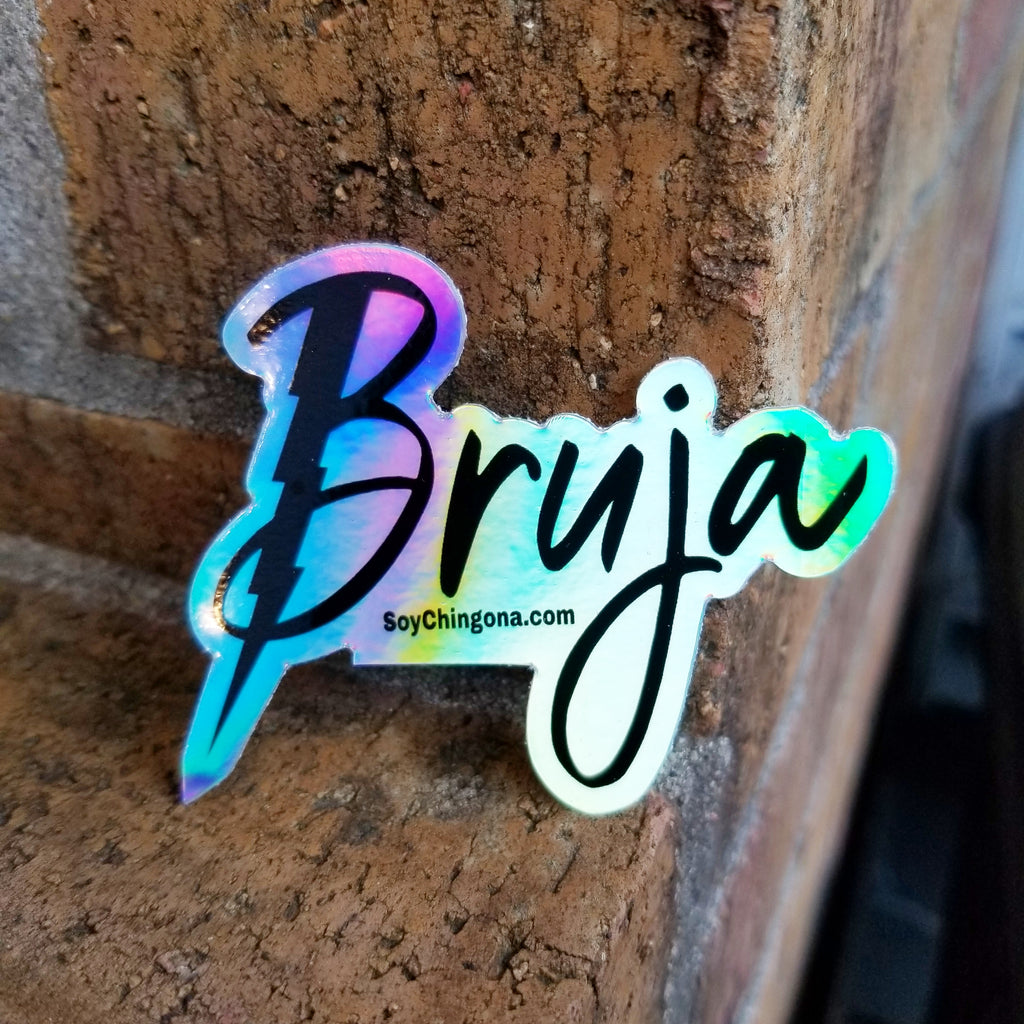 Bruja holographic sticker
