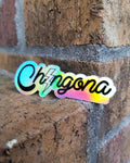 Chingona Lightning Holographic Sticker