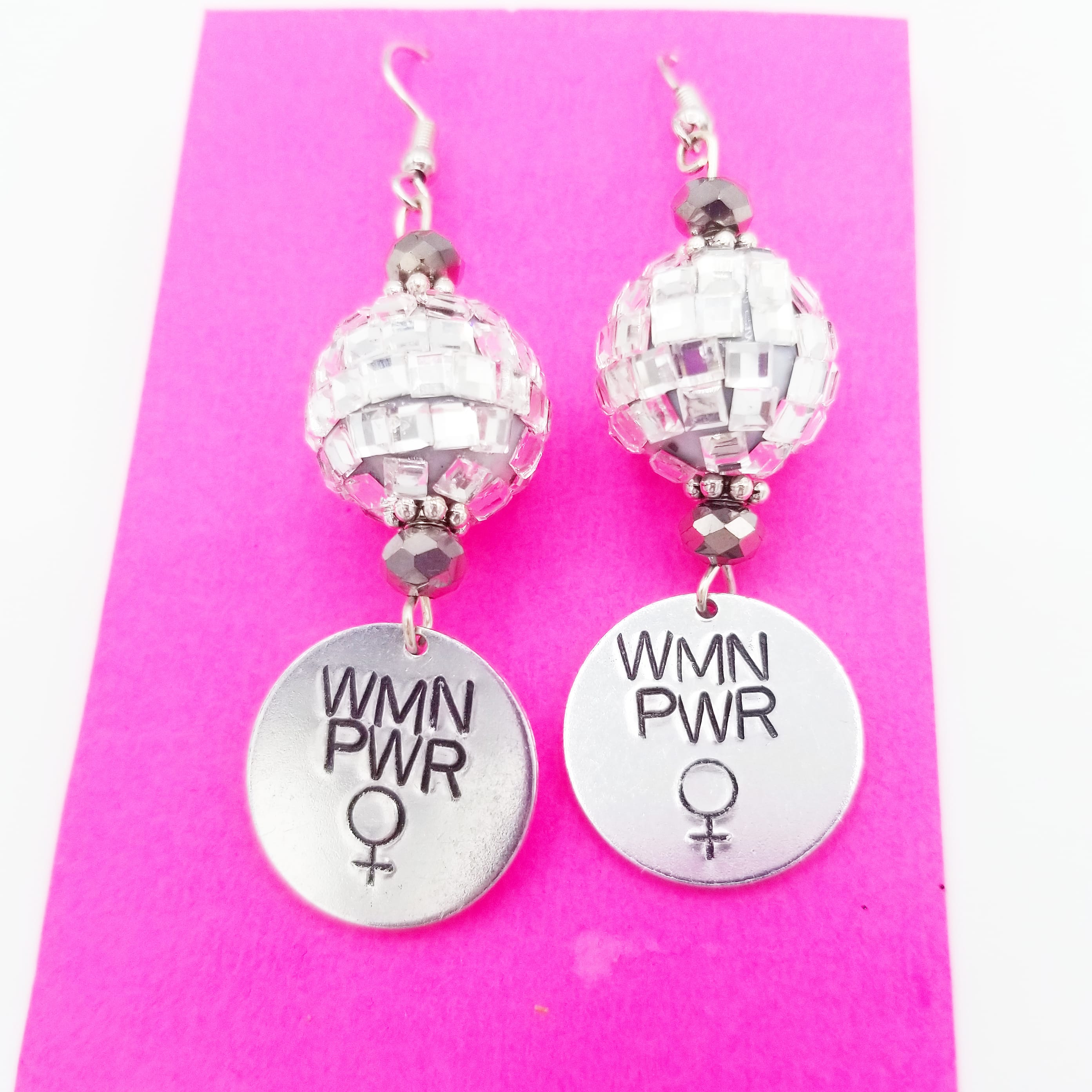 Disco Woman Power Earrings