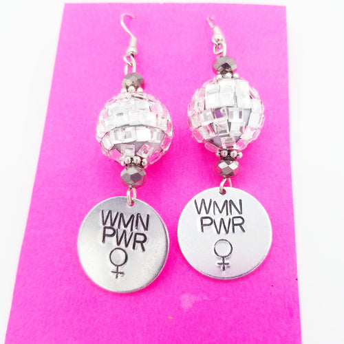 Disco Woman Power Earrings