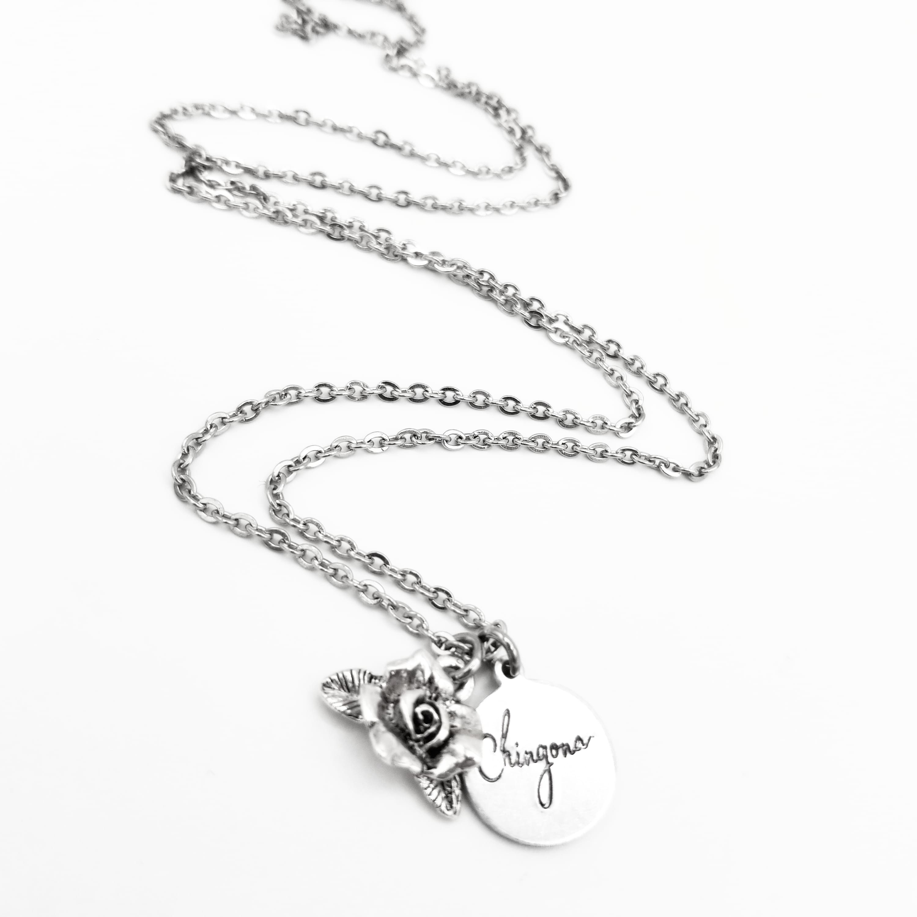 Chingona Rose Necklace