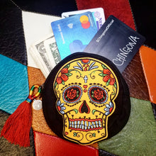 Load image into Gallery viewer, Red Rosas SugarSkull Zipper Pouch