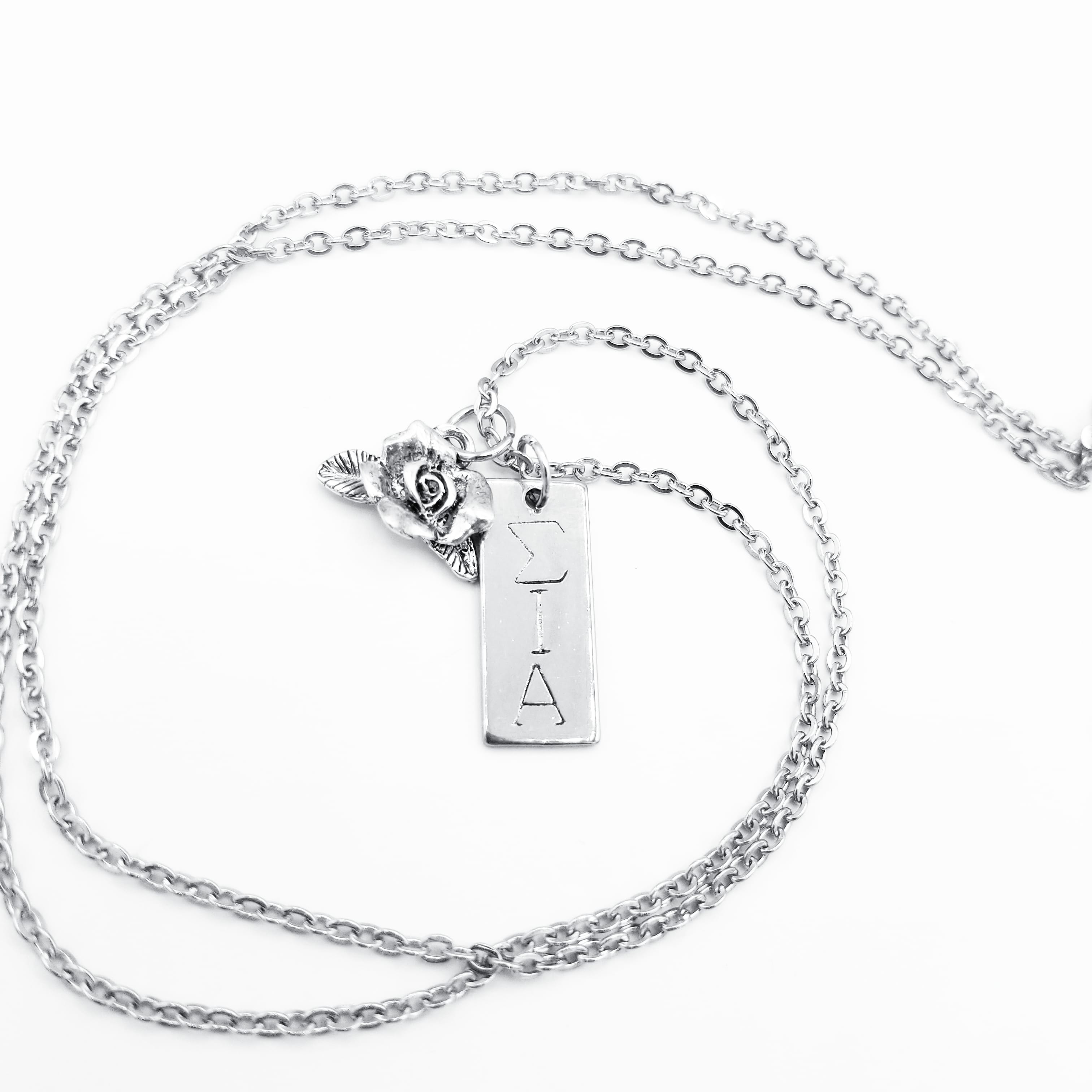 Stainless Steel SIA Neckwear with 1 additional charm