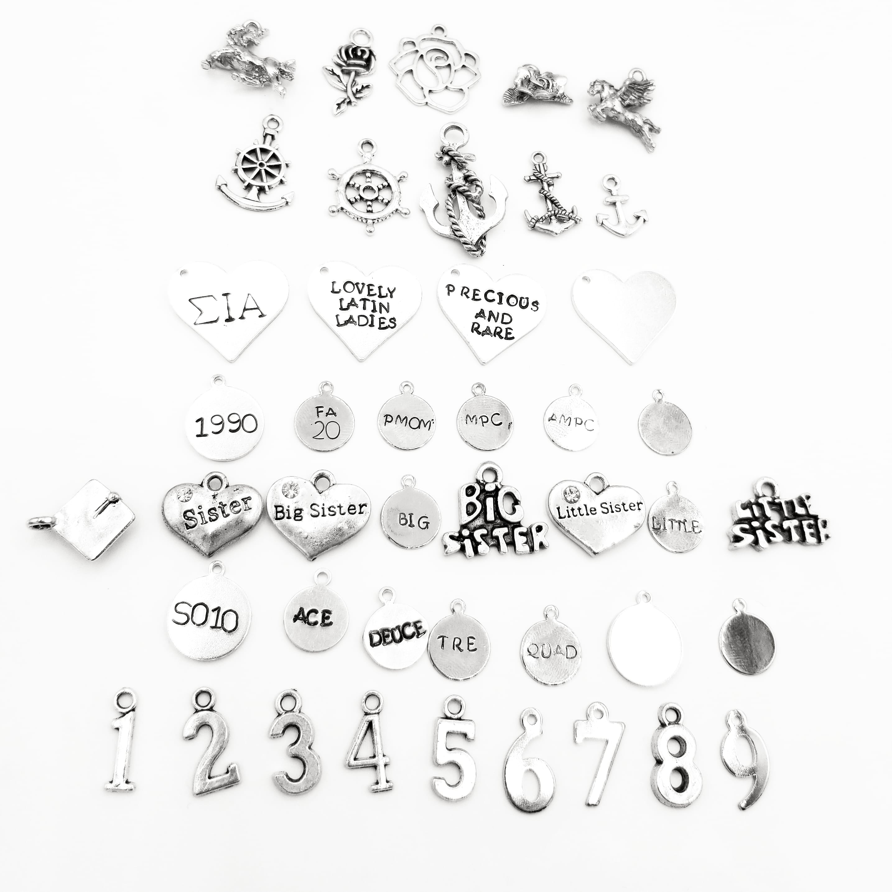 SIA 2 strand Perla Pulsera with 2 charms