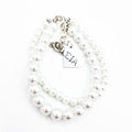 SIA 2 strand Perla Pulsera with 2 charms