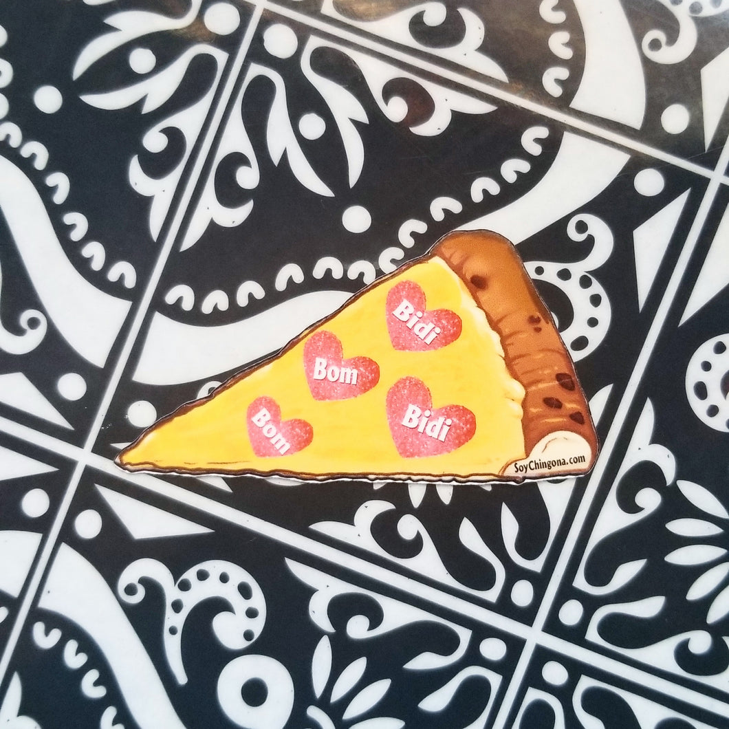 Bidi Bom Pizza Slice Sticker