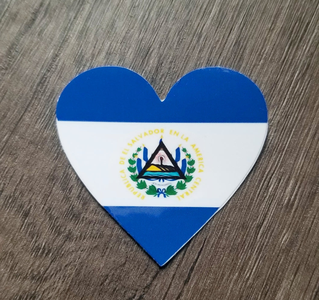 El Salvador Heart Sticker